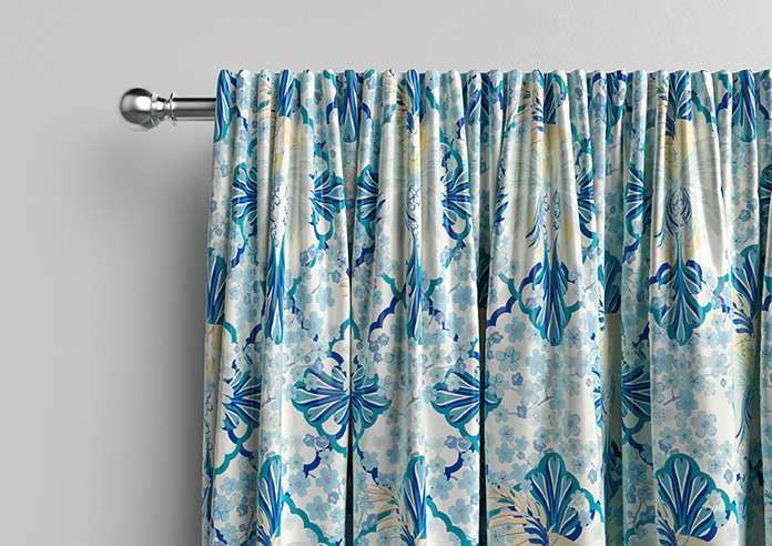 Faded Glamour, China Blue White - Made To Measure Curtains - Image 10